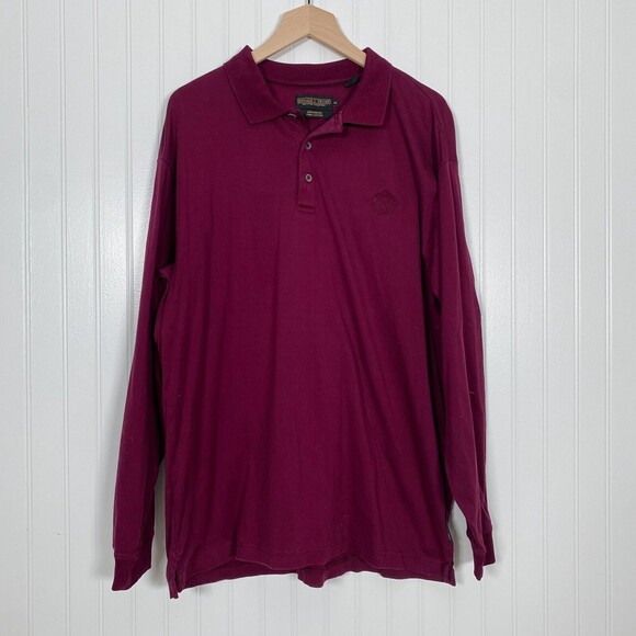 Donald J. Trump Other - Donald J Trump Mens Polo Size XL Long Sleeve Embroidered Crest 100% Cotton